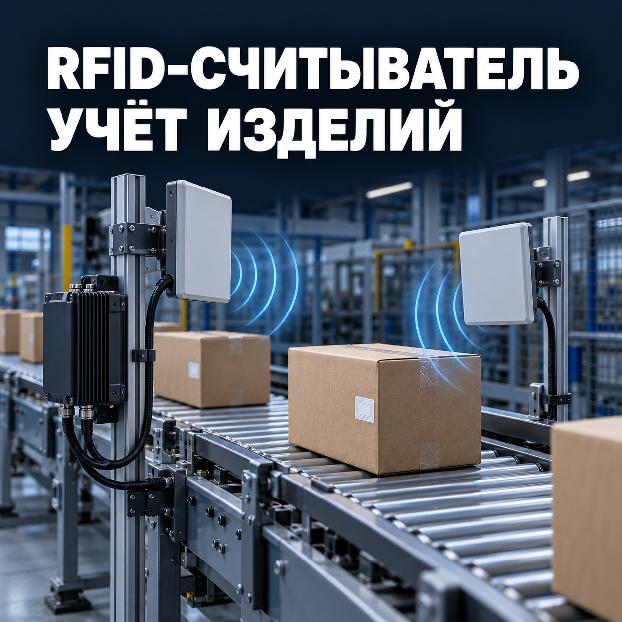 Стационарный RFID-считыватель для учёта изделий Стационарный RFID-считыватель для учёта изделий